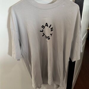 AllSaints Gray Graphic T-Shirt